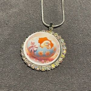 Colorful Chicken Pendant Necklace